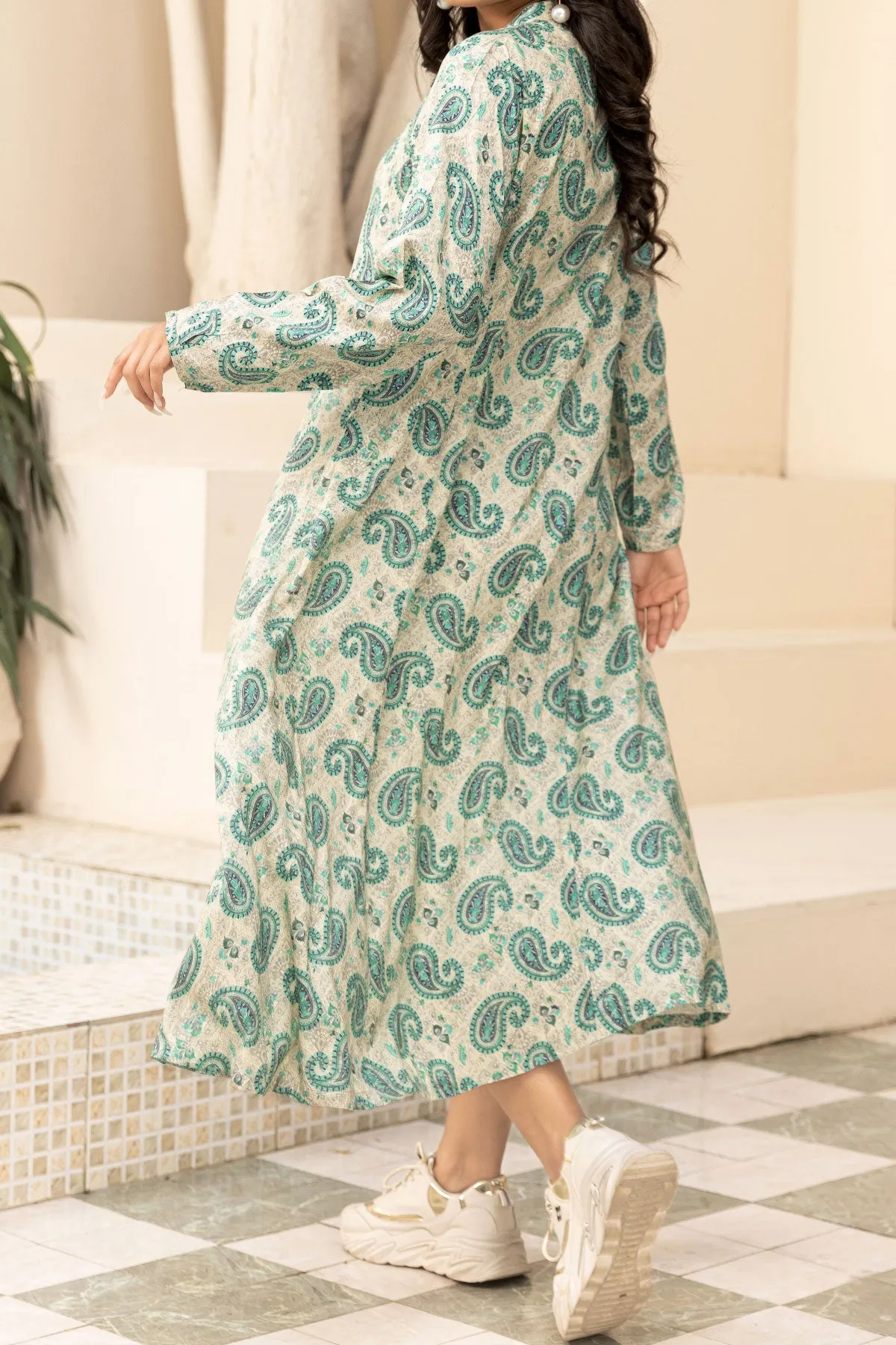 1PIECE DIGITAL PRINT LINEN KURTA  |  DPLK-73