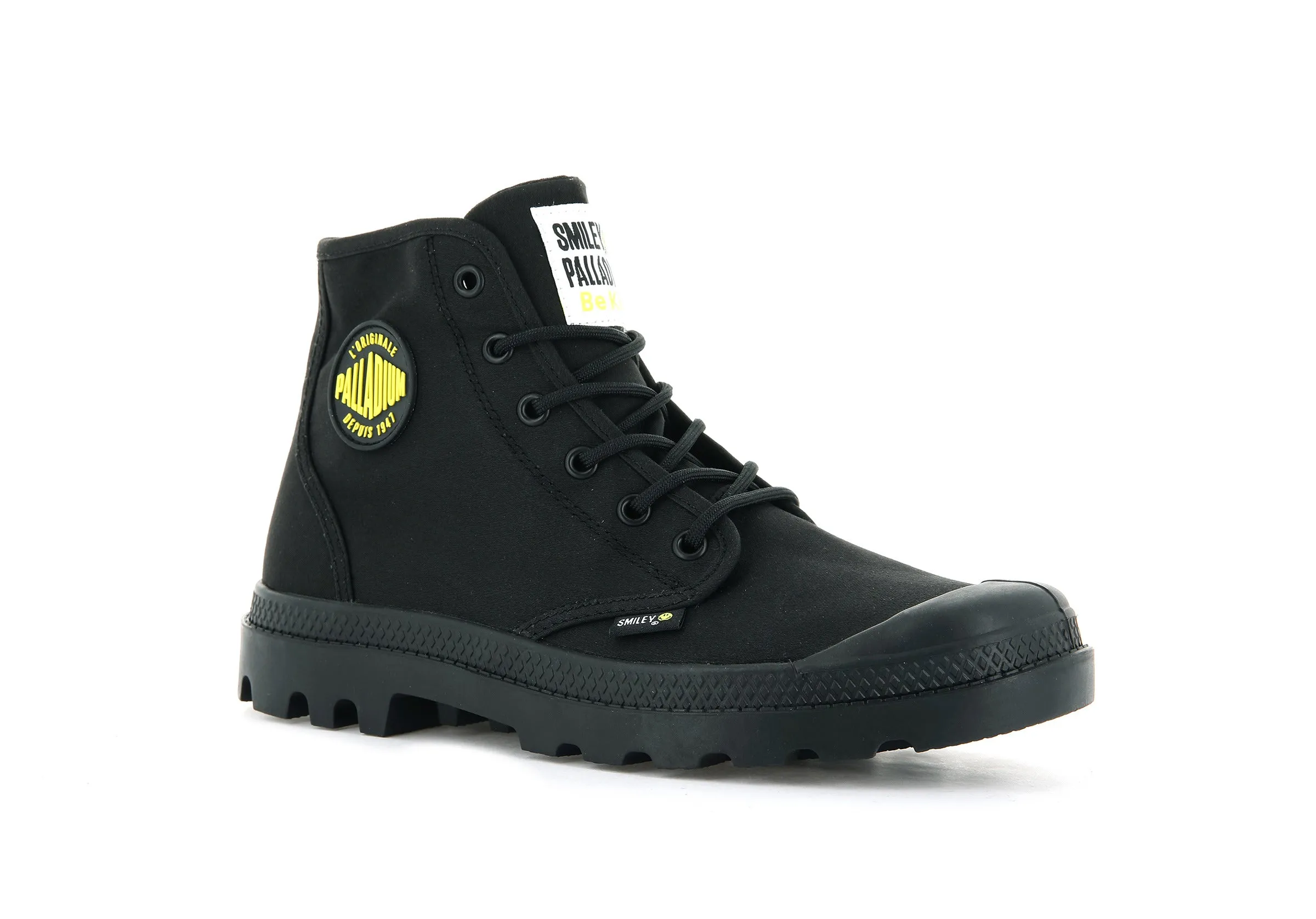 77079-008-M | SMILEY ® PAMPA HI BE KIND | BLACK/BLACK