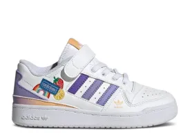 Adidas FORUM LOW J 'FRUITS & RAINBOW PATCHES' sneakers, white