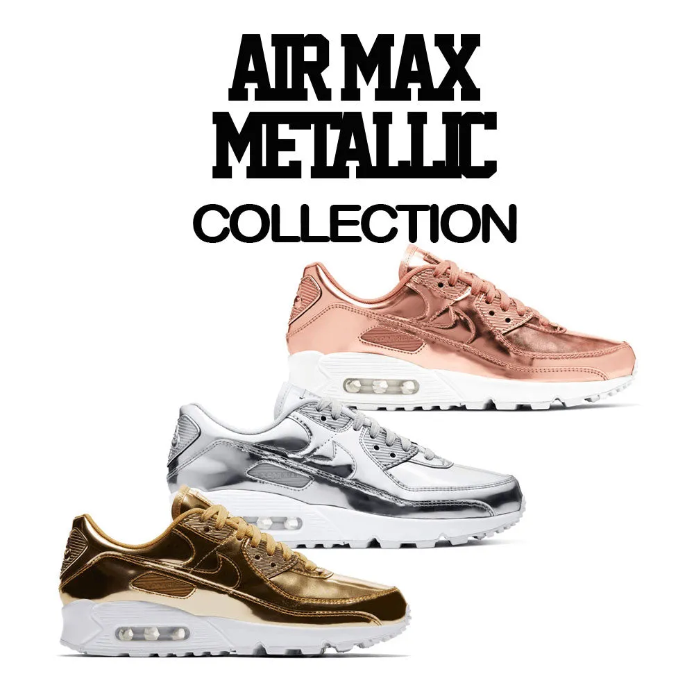 Air Max 90 Metallic Chrome Shirt - Living Life - White