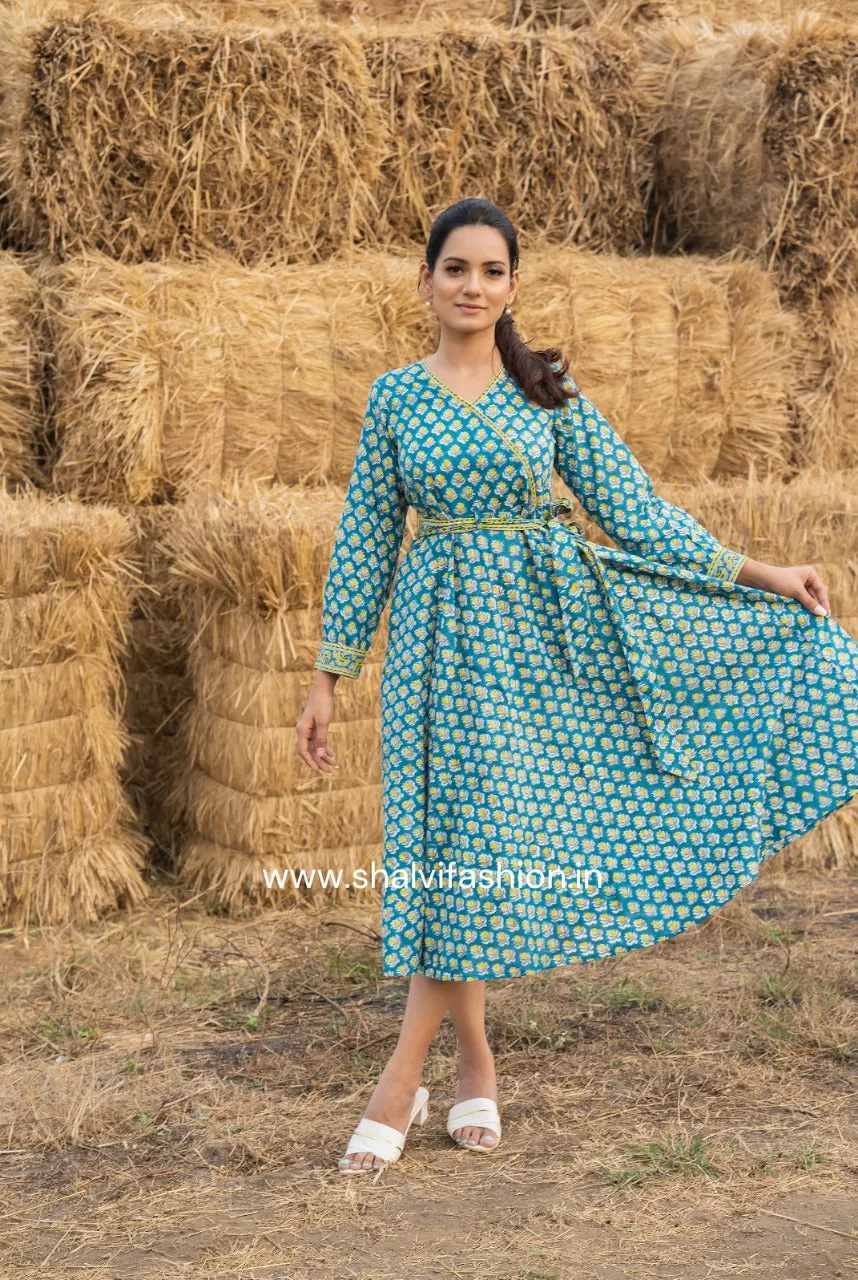 Akira Angrakha Style Pure Cotton Dress (CDR12)