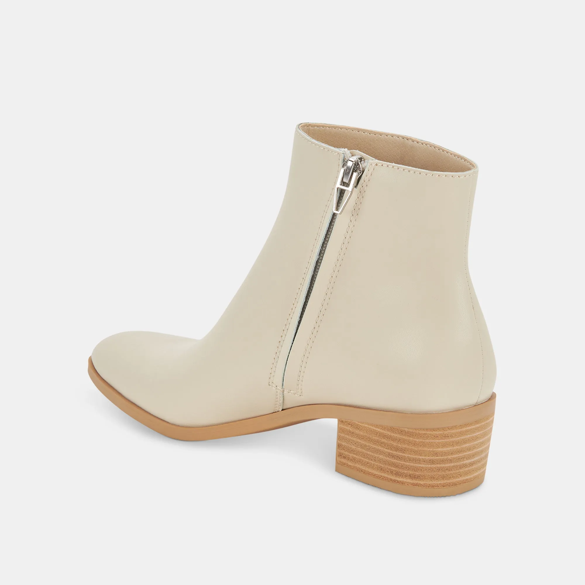 AVALON BOOTIES IVORY LEATHER - re:vita