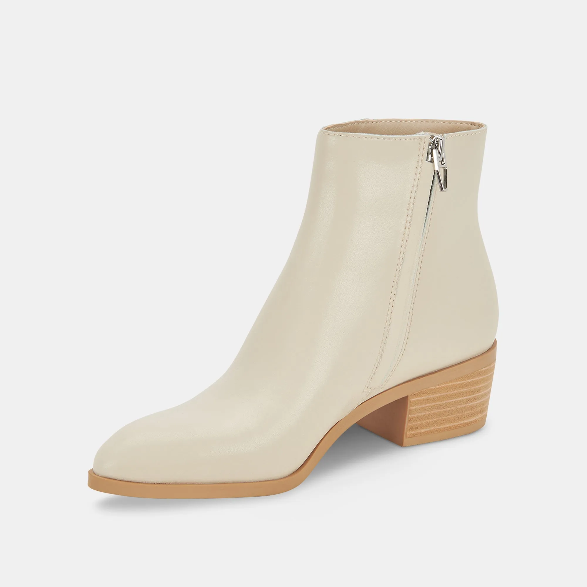 AVALON BOOTIES IVORY LEATHER - re:vita