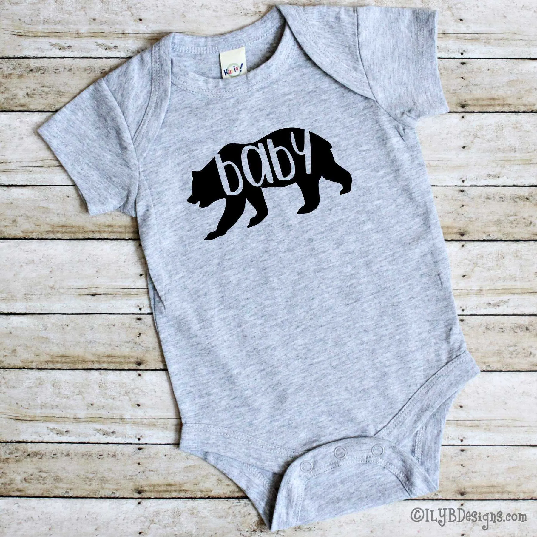 Baby Bear Baby Gift Set - Mommy Bear Daddy Bear Coffee Mugs - Baby Bear Bodysuit