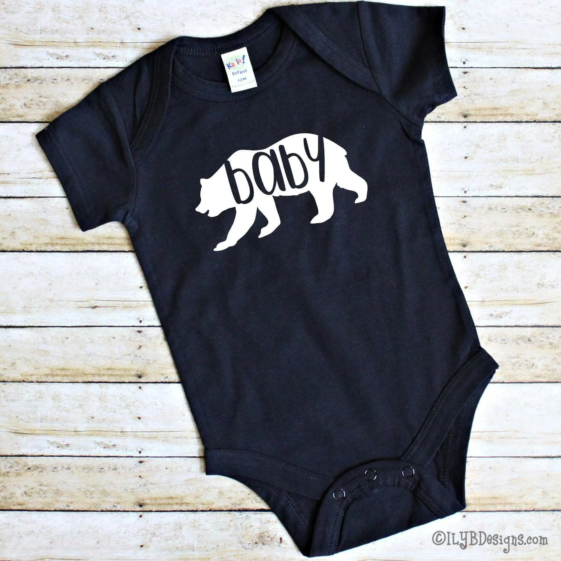 Baby Bear Baby Gift Set - Mommy Bear Daddy Bear Coffee Mugs - Baby Bear Bodysuit