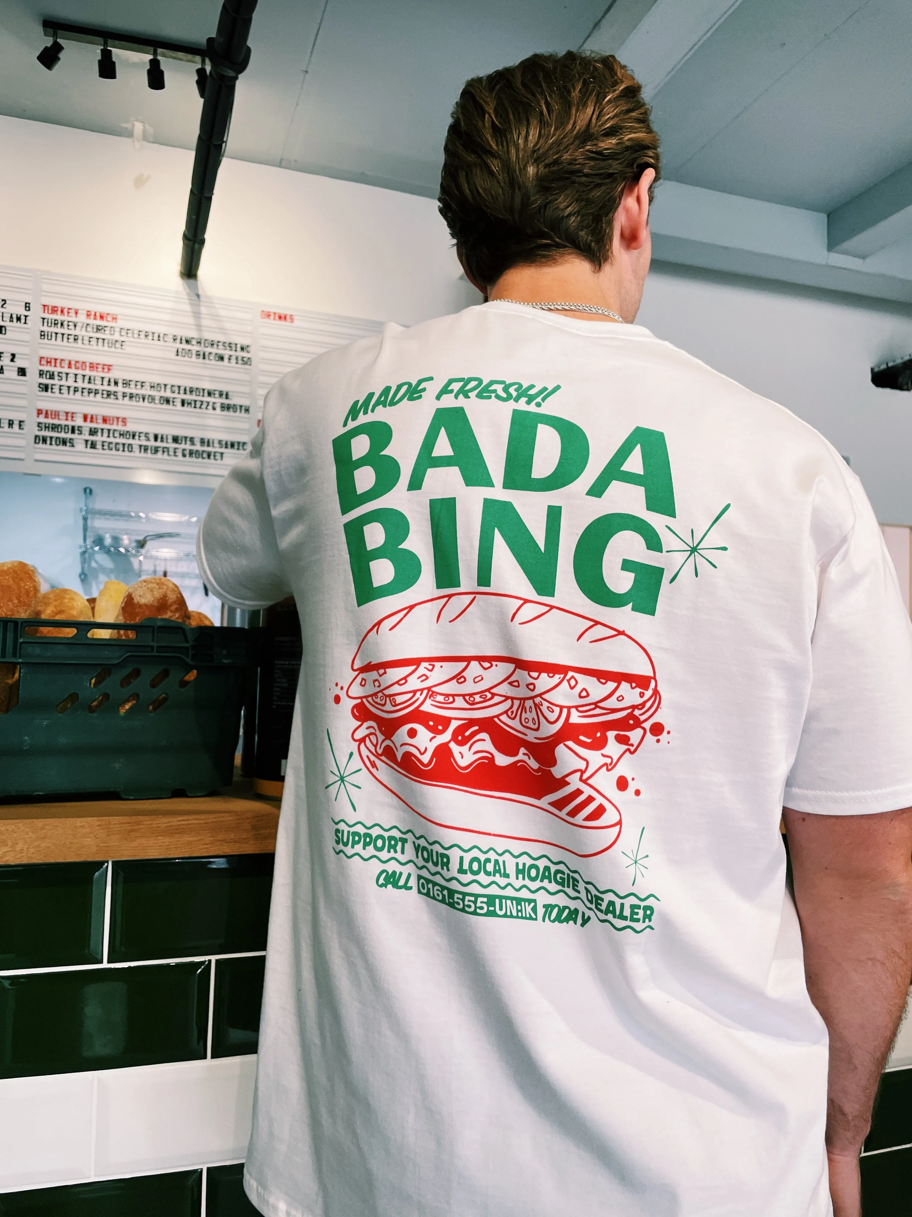 Bada Bing x UN:IK 'Fresh Hoagie' Tee - White