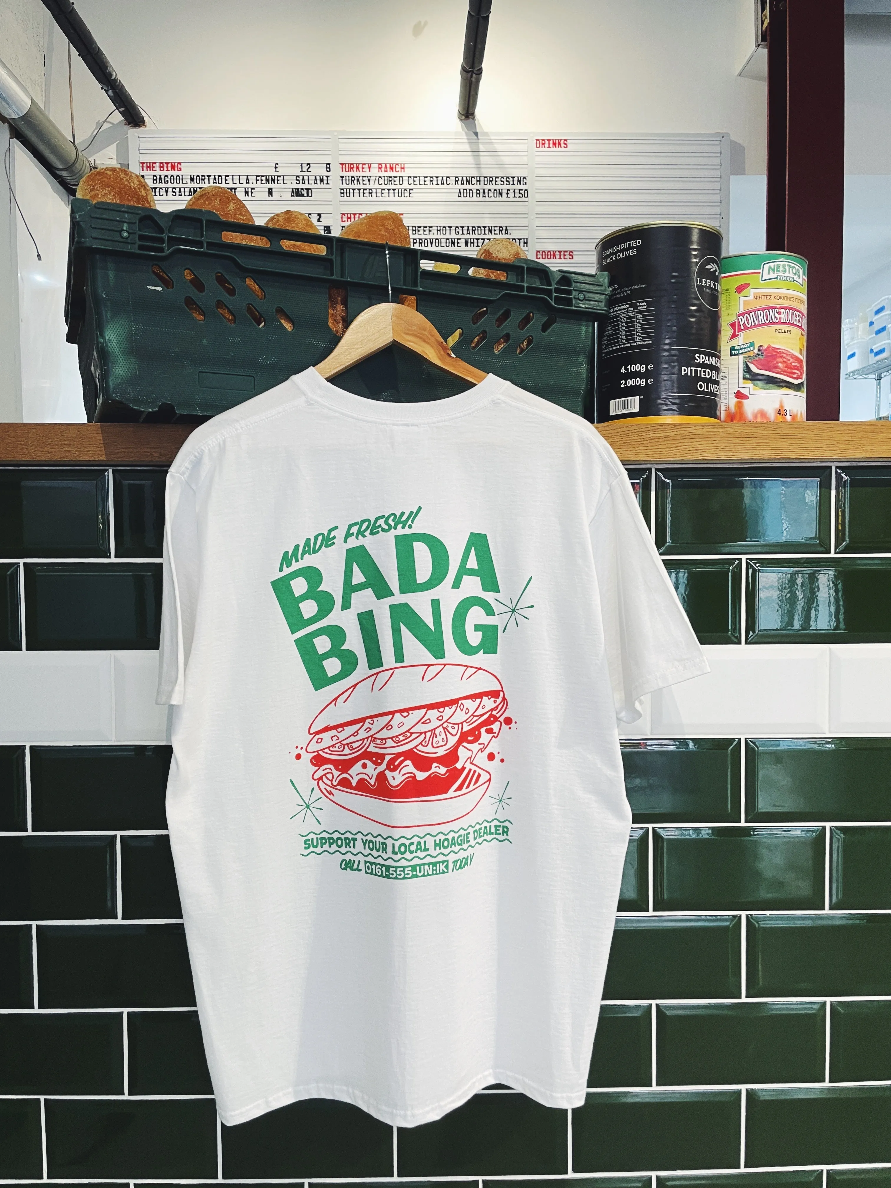 Bada Bing x UN:IK 'Fresh Hoagie' Tee - White