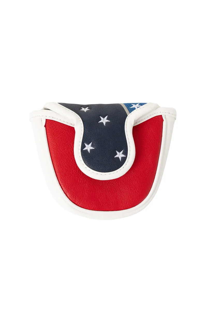 Bald Eagle USA Flag PUTTER HEADCOVER Mallet fits Odyssey Scotty Cameron NEW