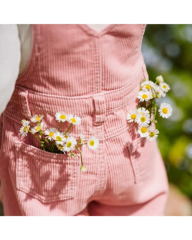 Bebe - Thea Embroidered Cord Overall Pink