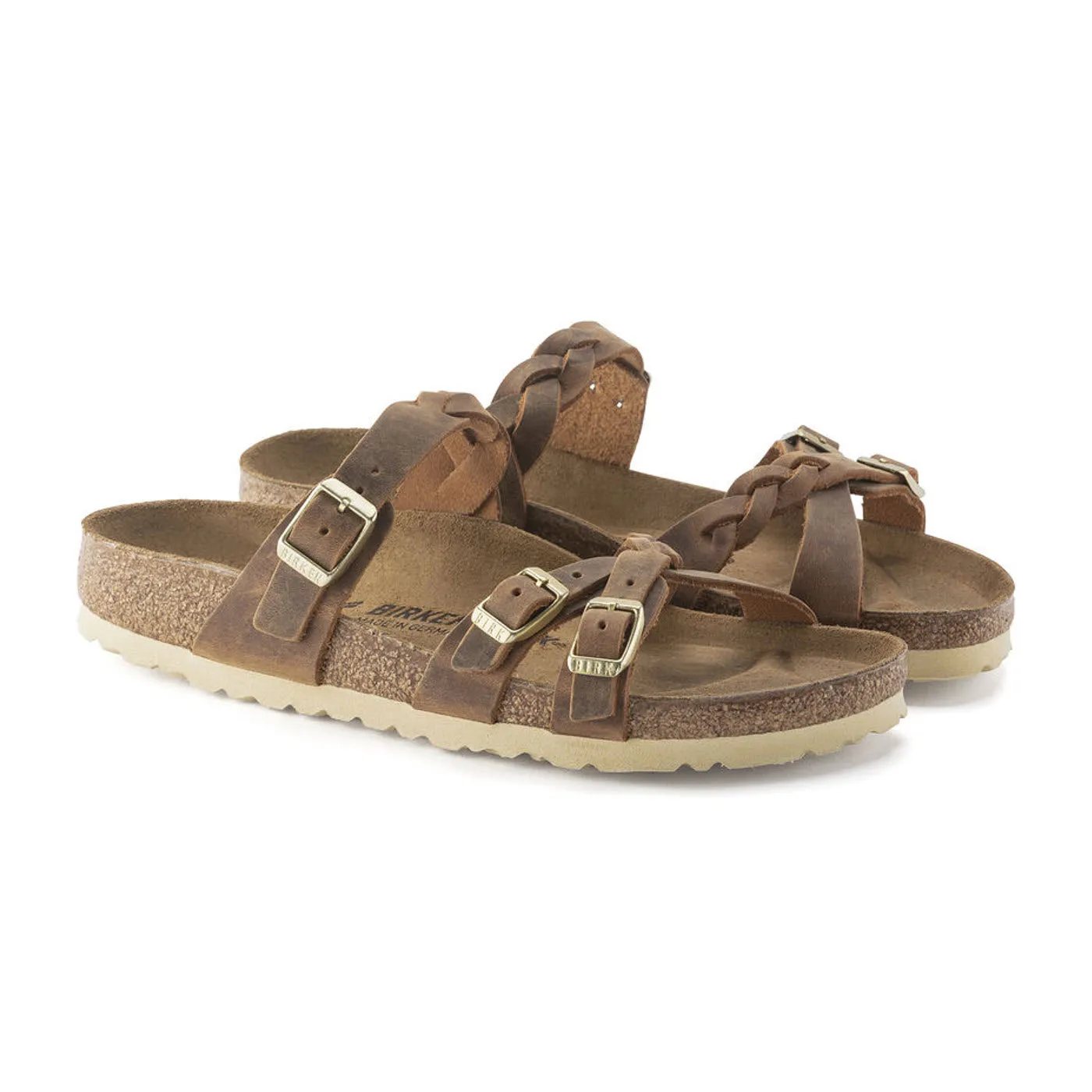 BIRKENSTOCK FRANCA BRAID COGNAC - WOMENS