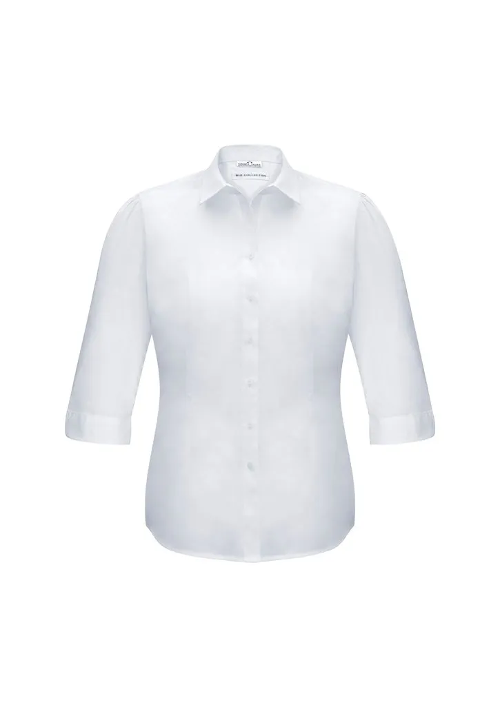 Biz Collection Womens Euro 3/4 Sleeve Shirt-(S812LT)