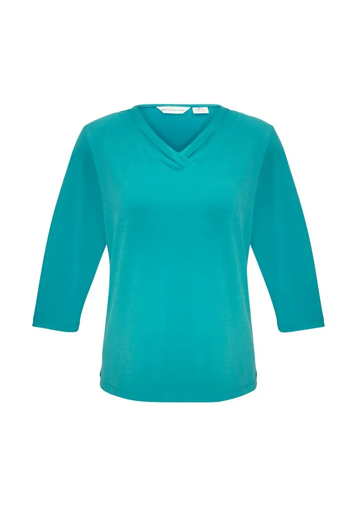 Biz Collection Womens Lana 3/4 Sleeve Top-(K819LT)