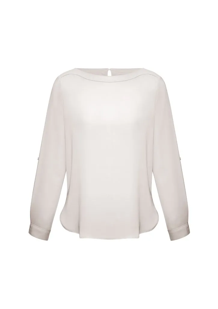 Biz Collection Womens Madison Boatneck Blouse-(S828LL)