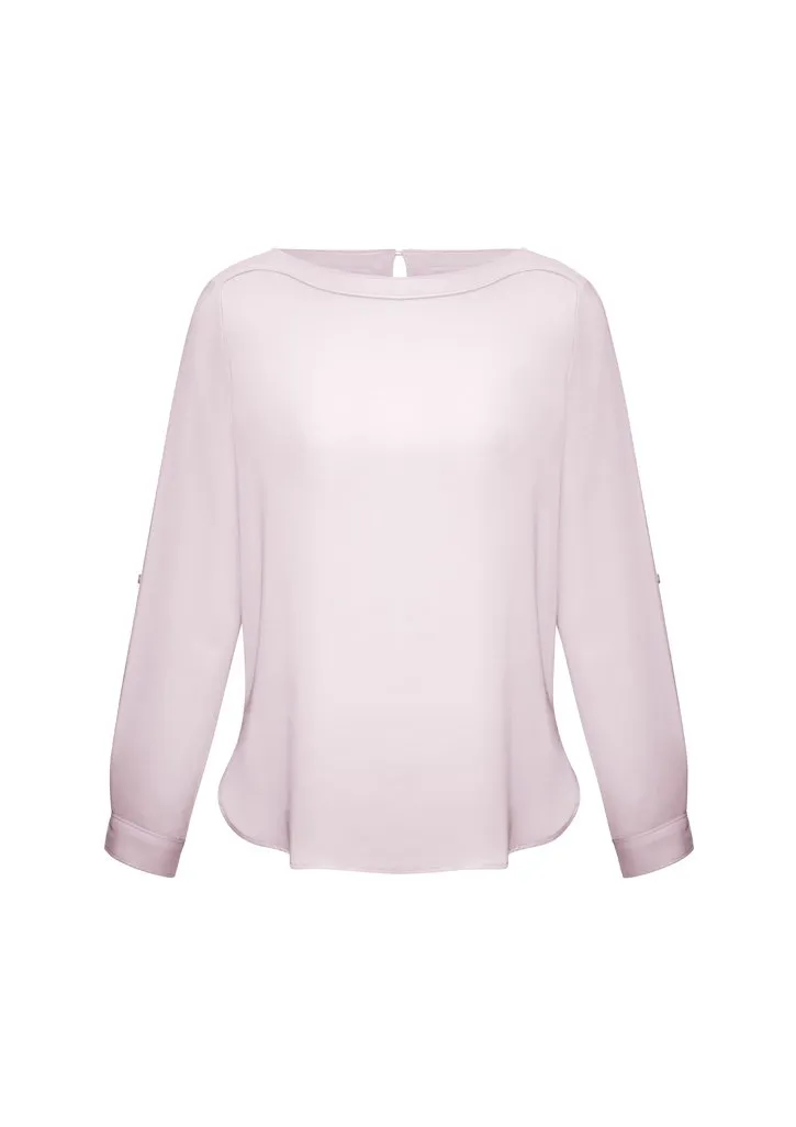 Biz Collection Womens Madison Boatneck Blouse-(S828LL)