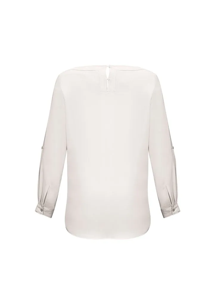 Biz Collection Womens Madison Boatneck Blouse-(S828LL)