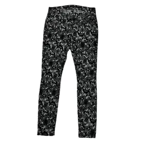 Black & Grey Pants Designer By 7 For All Mankind, Size: 6