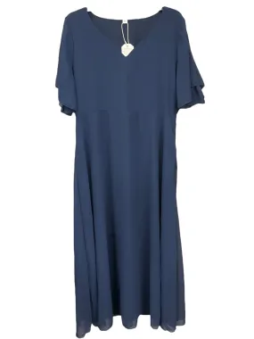 Blue Dress Casual Maxi Clothes Mentor, Size Xxl