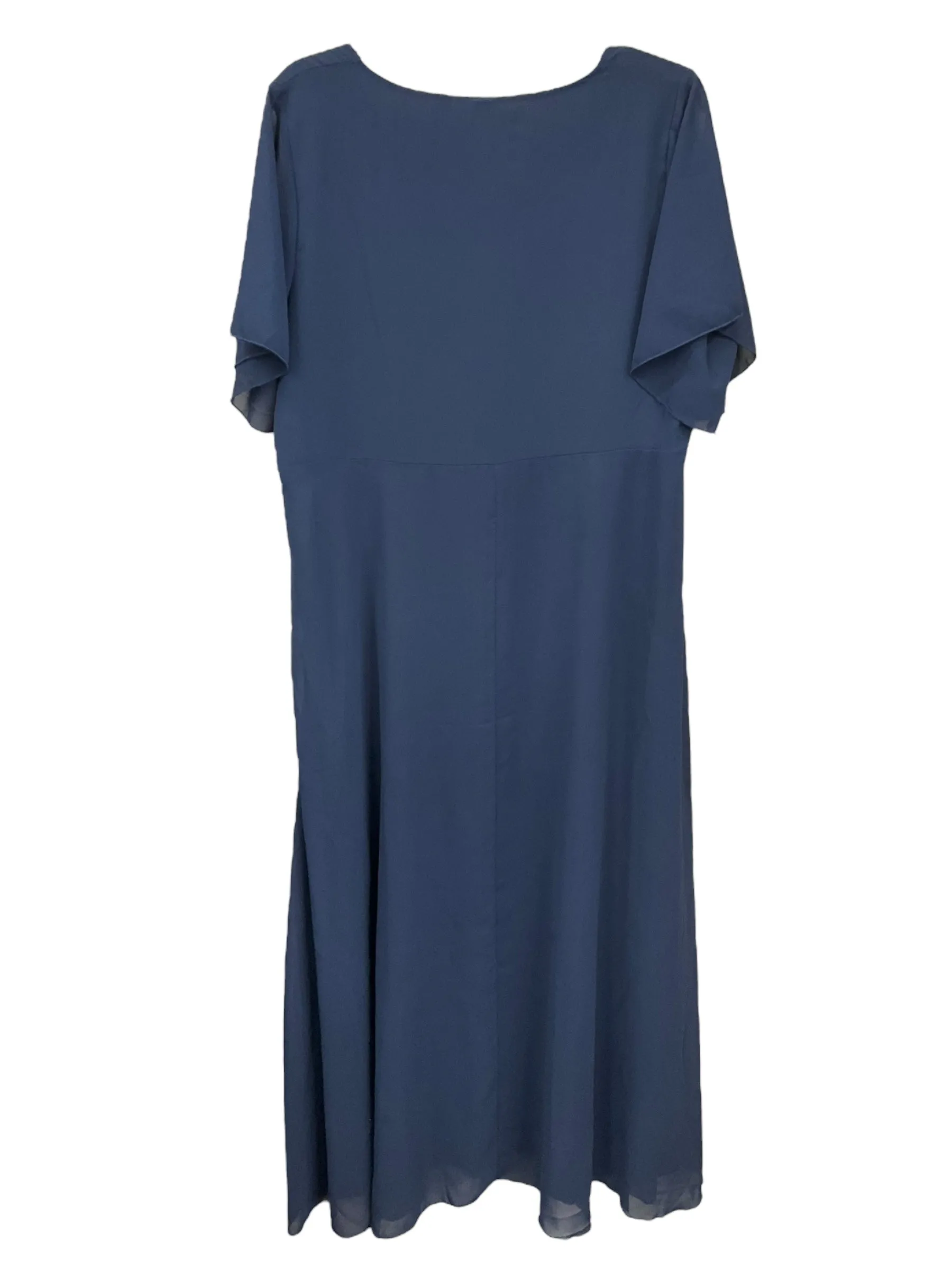 Blue Dress Casual Maxi Clothes Mentor, Size Xxl