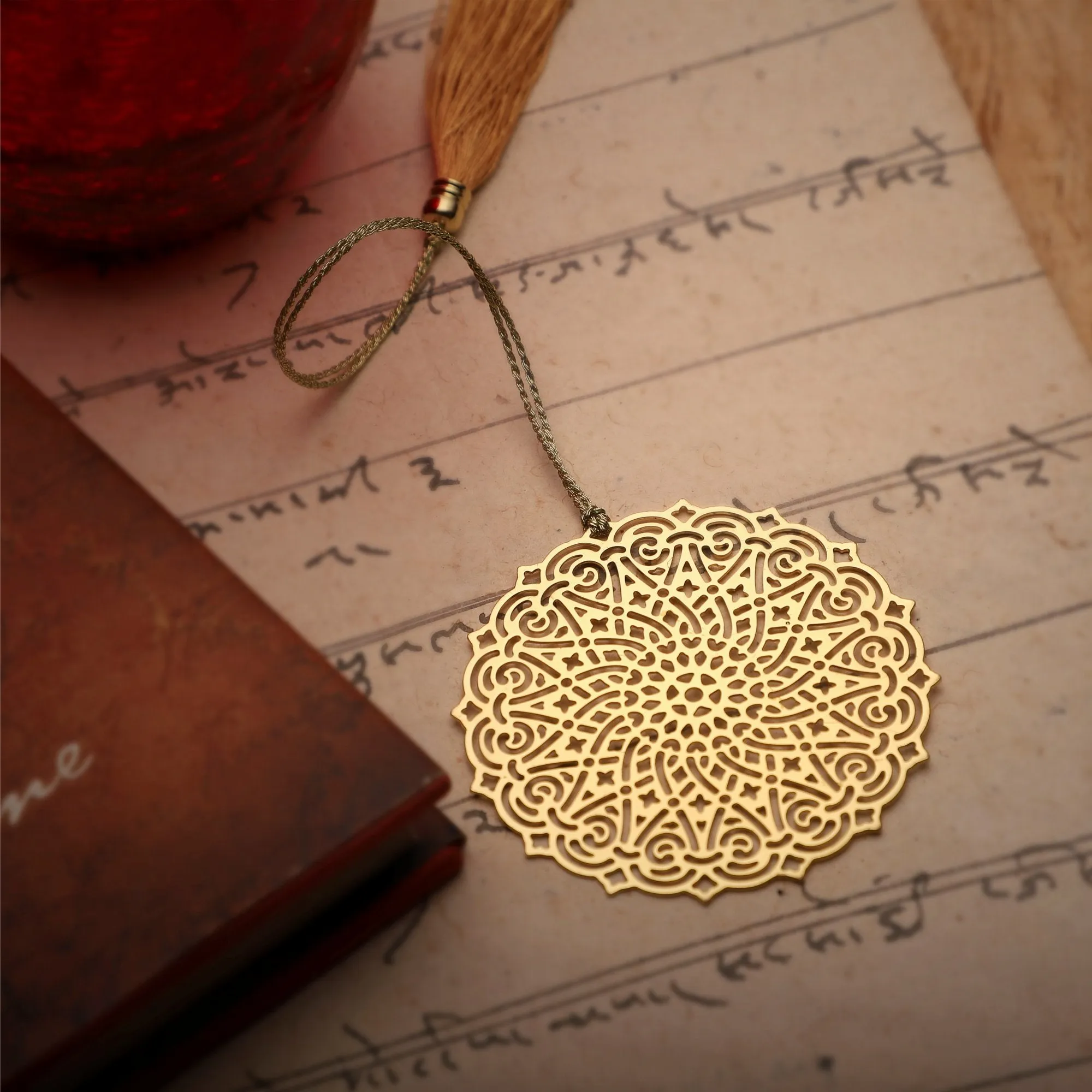 Brass Bookmark New Flower