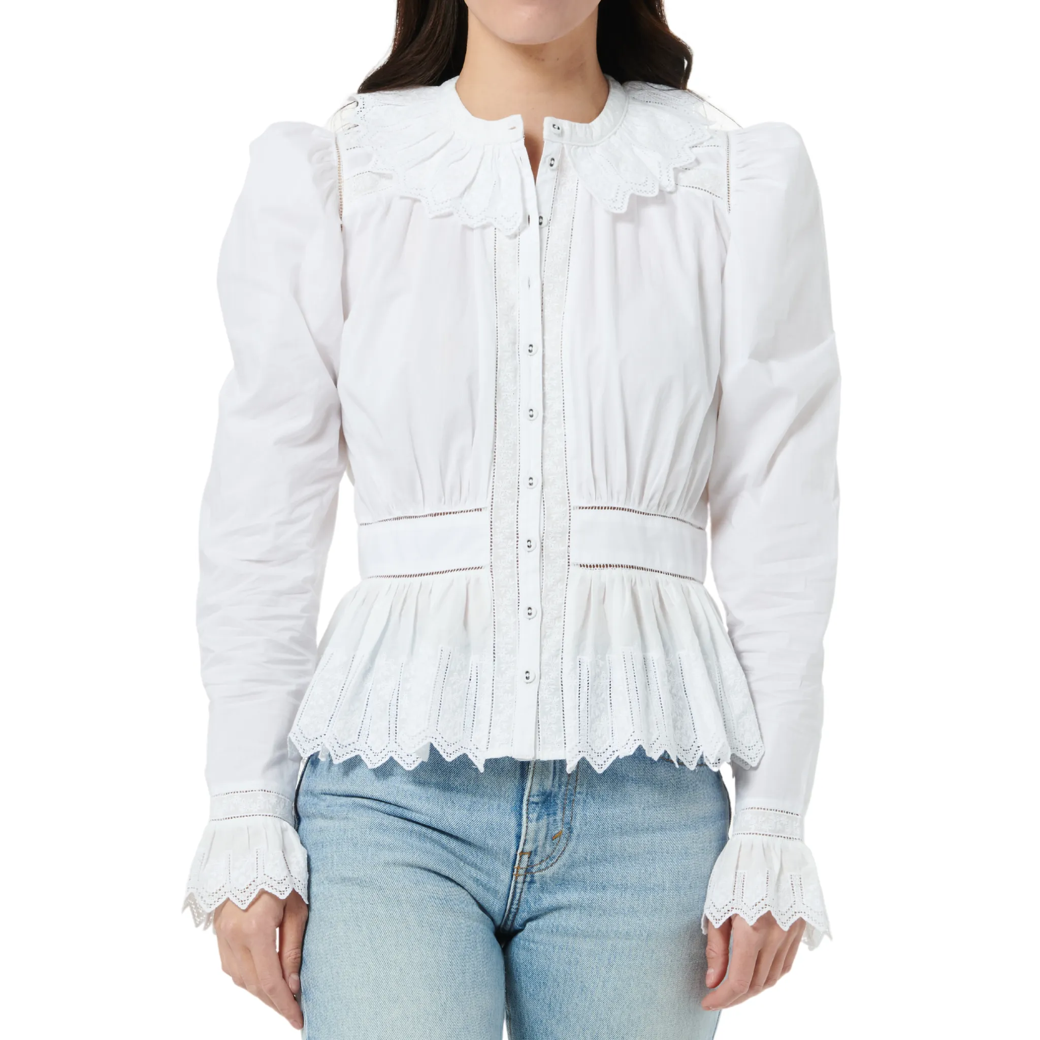 Brigitte White Blouse