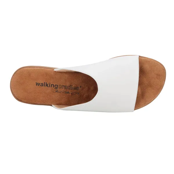 Cam Sandal: White Cashmere Leather NEW I Walking Cradles