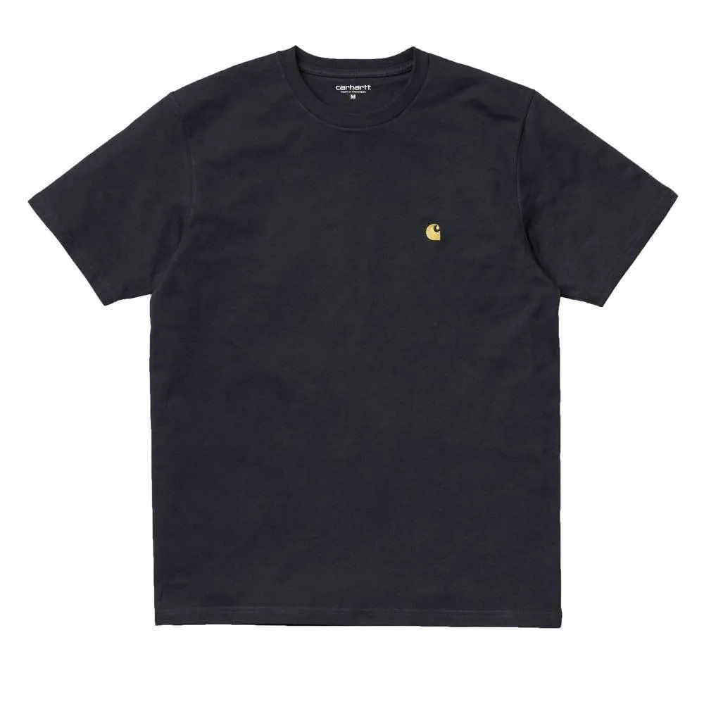 Carhartt Chase T-Shirt - Dark Navy / Gold