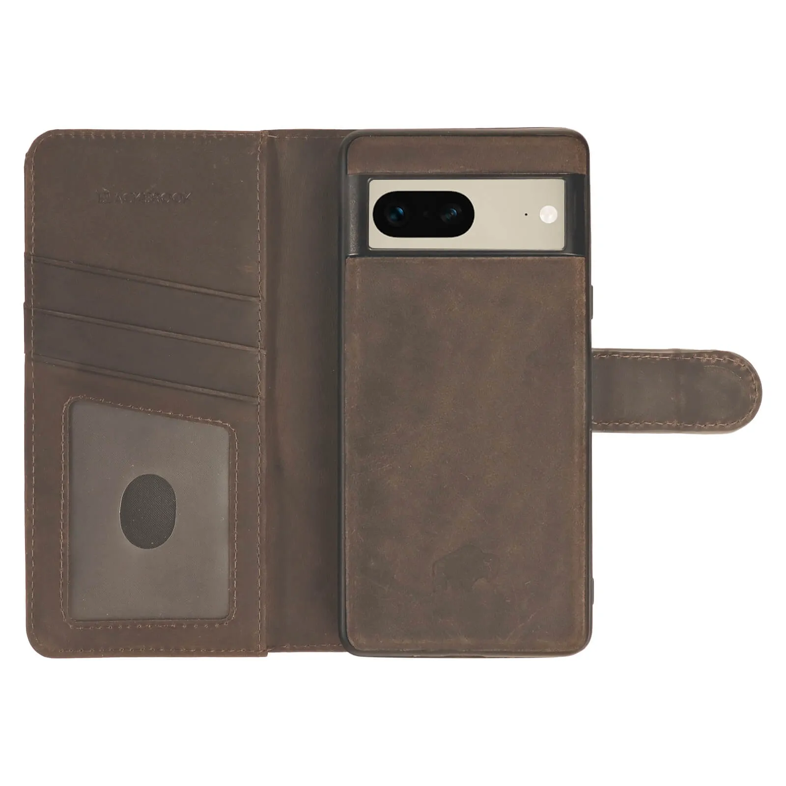 Carson Google Pixel 7 Wallet Case, Distressed Coffee