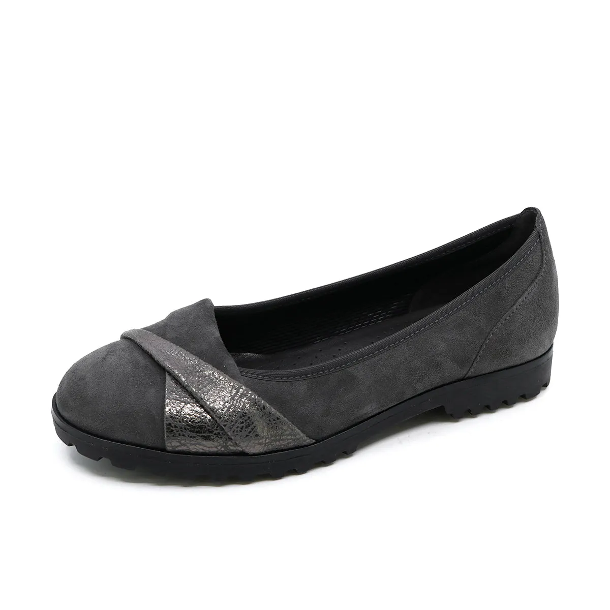 Charis Glitter Grey Extra Light Flats