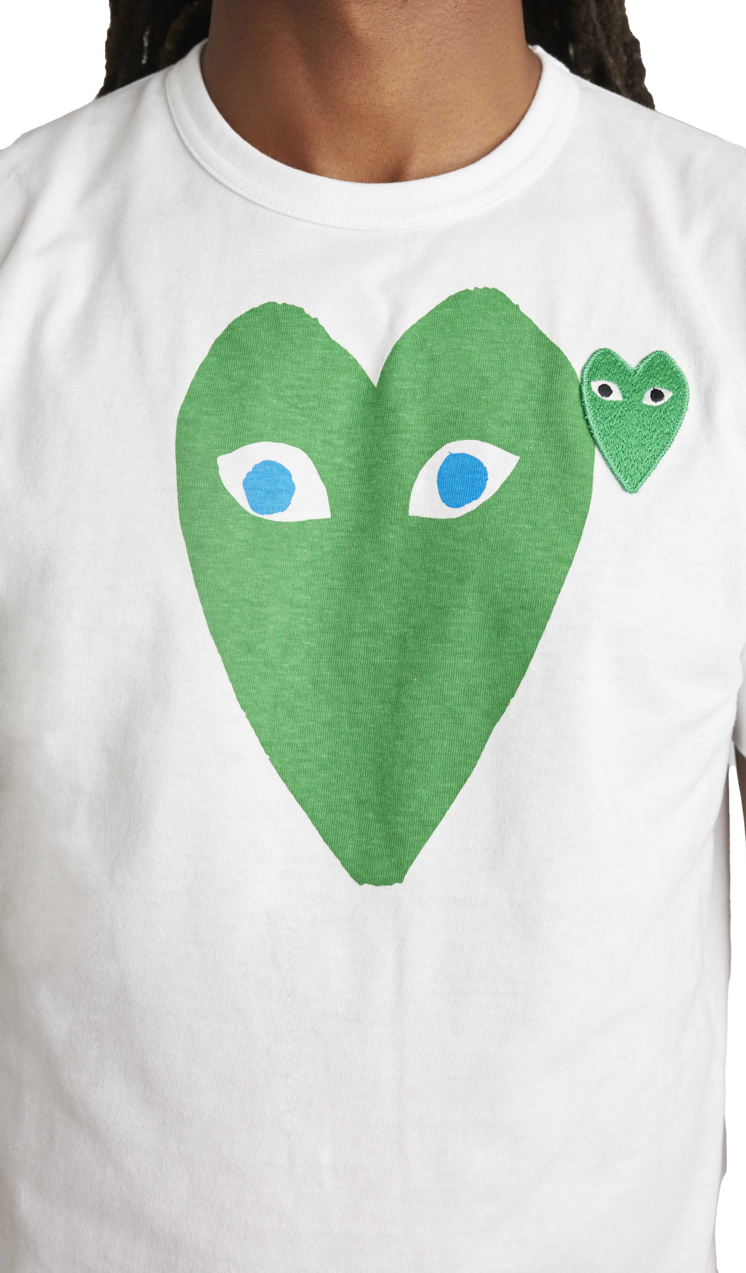 Comme des Garcons PLAY Green Blue Eyes Tee 'White'