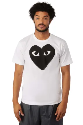 COMME des GARÇONS PLAY Big Heart Tee 'White/Black'