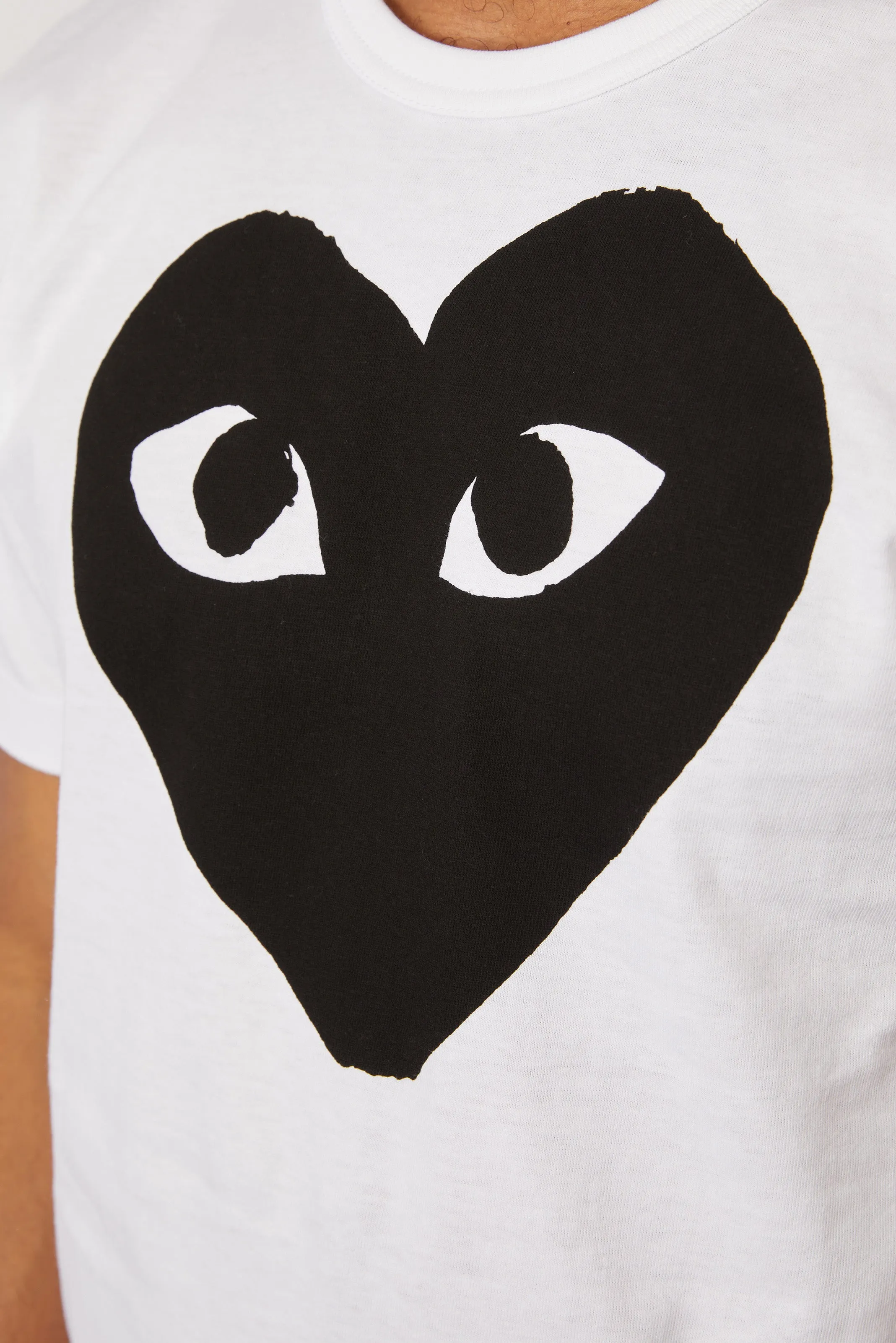 COMME des GARÇONS PLAY Big Heart Tee 'White/Black'