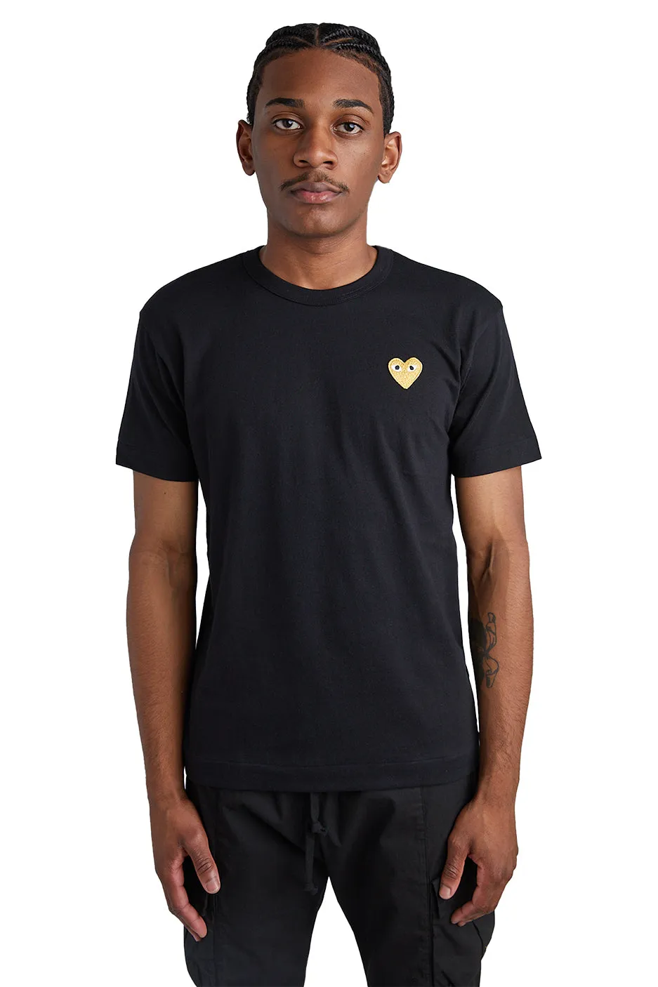 COMME des GARÇONS PLAY Gold Heart Tee 'Black'