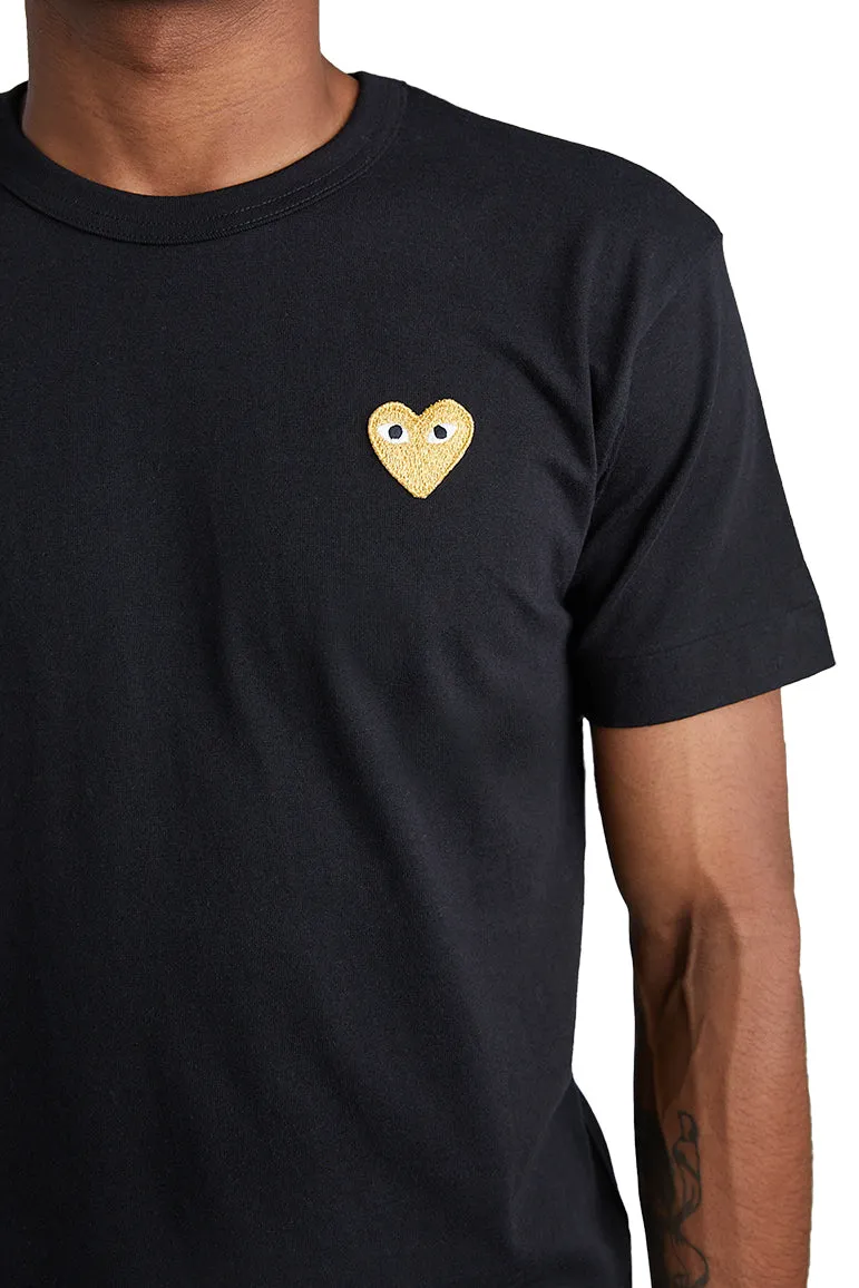 COMME des GARÇONS PLAY Gold Heart Tee 'Black'