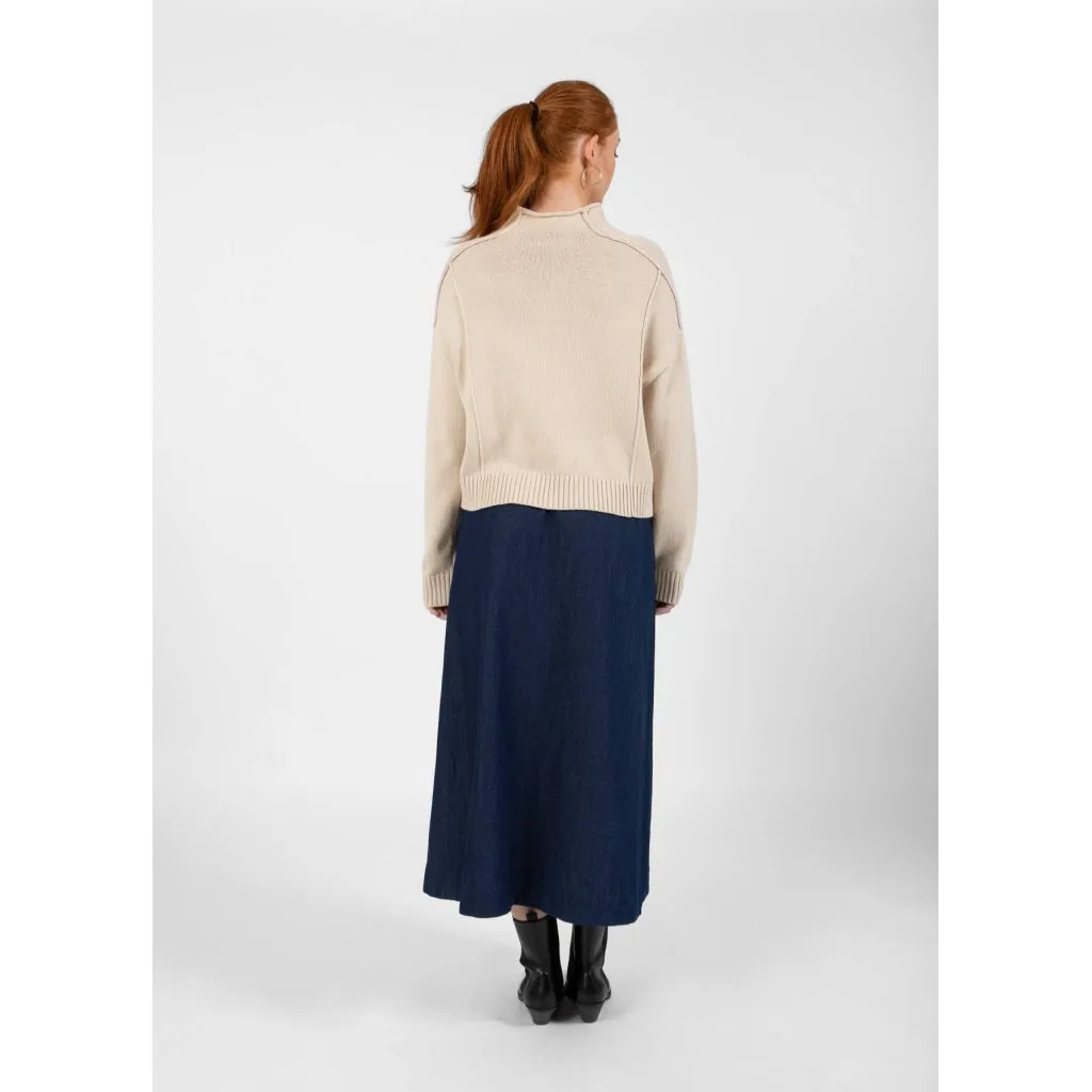 Coster Turtleneck Jumper Cream