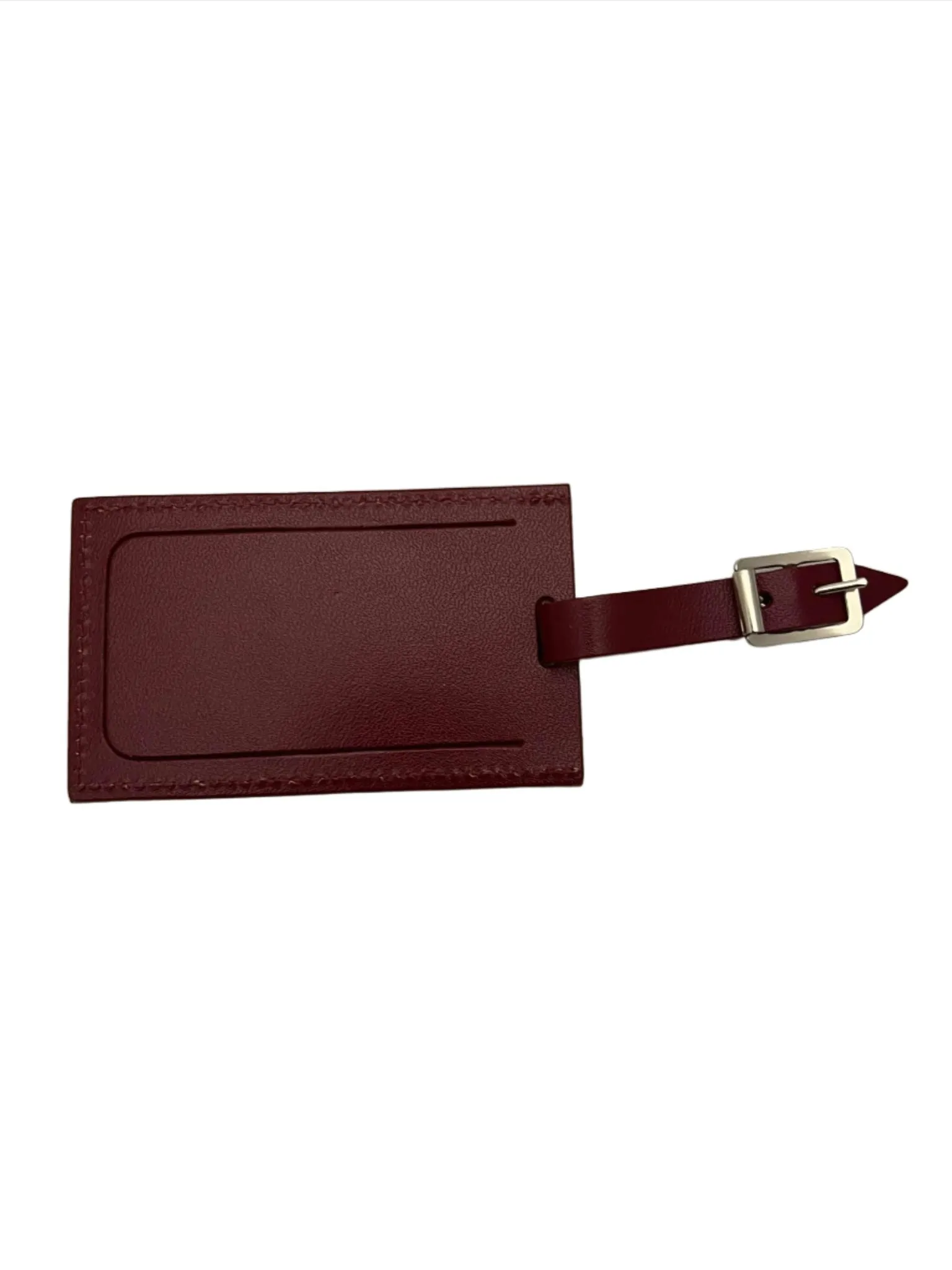 Crested Leather Luggage Tag