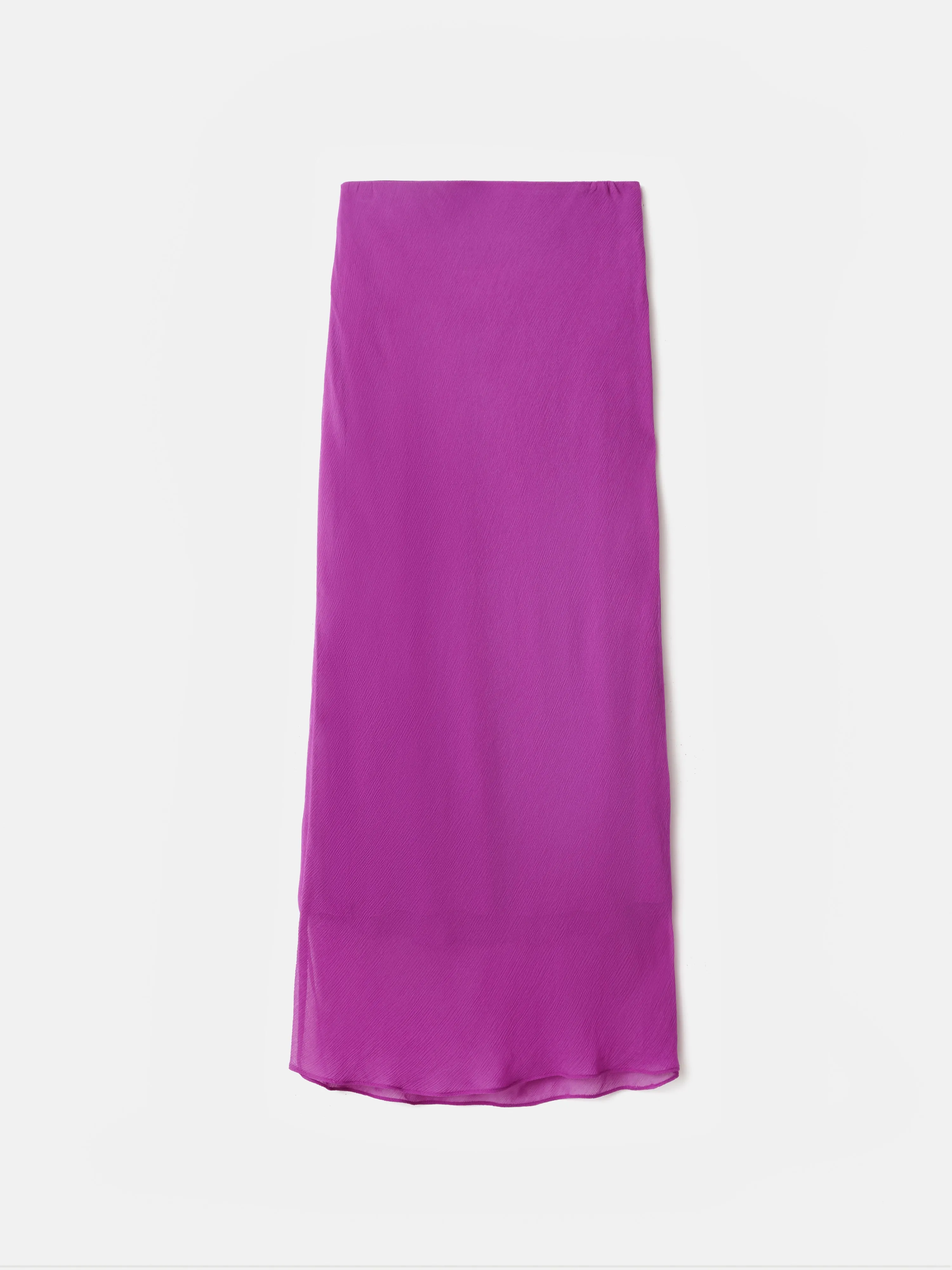 Crinkle Bias Maxi Skirt | Purple Orchid