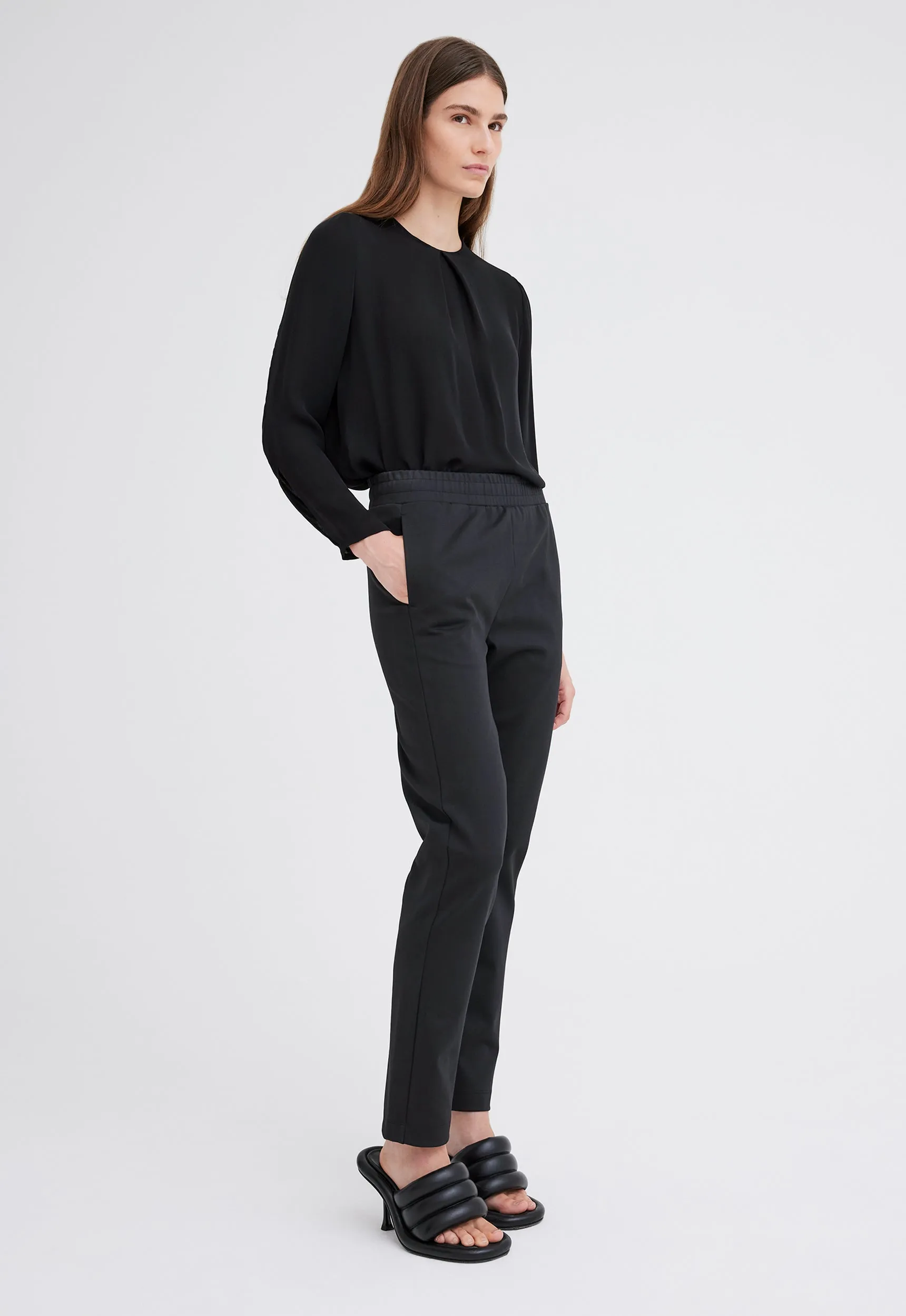 Cub Cotton Ponte Pant - Black