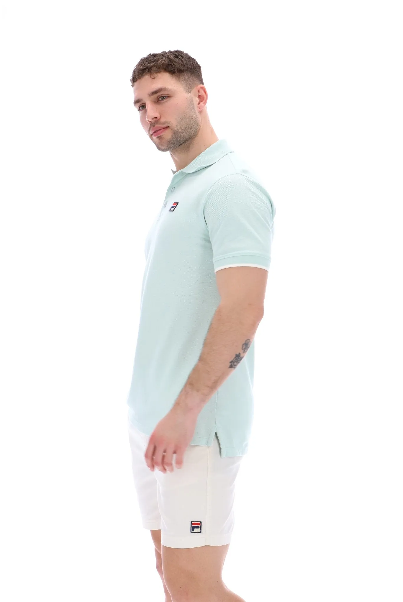 Custom Two Button Tipped Rib Basic Polo