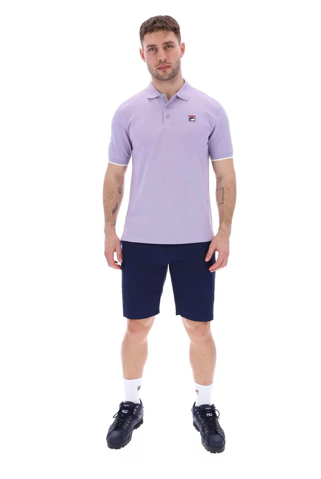 Custom Two Button Tipped Rib Basic Polo