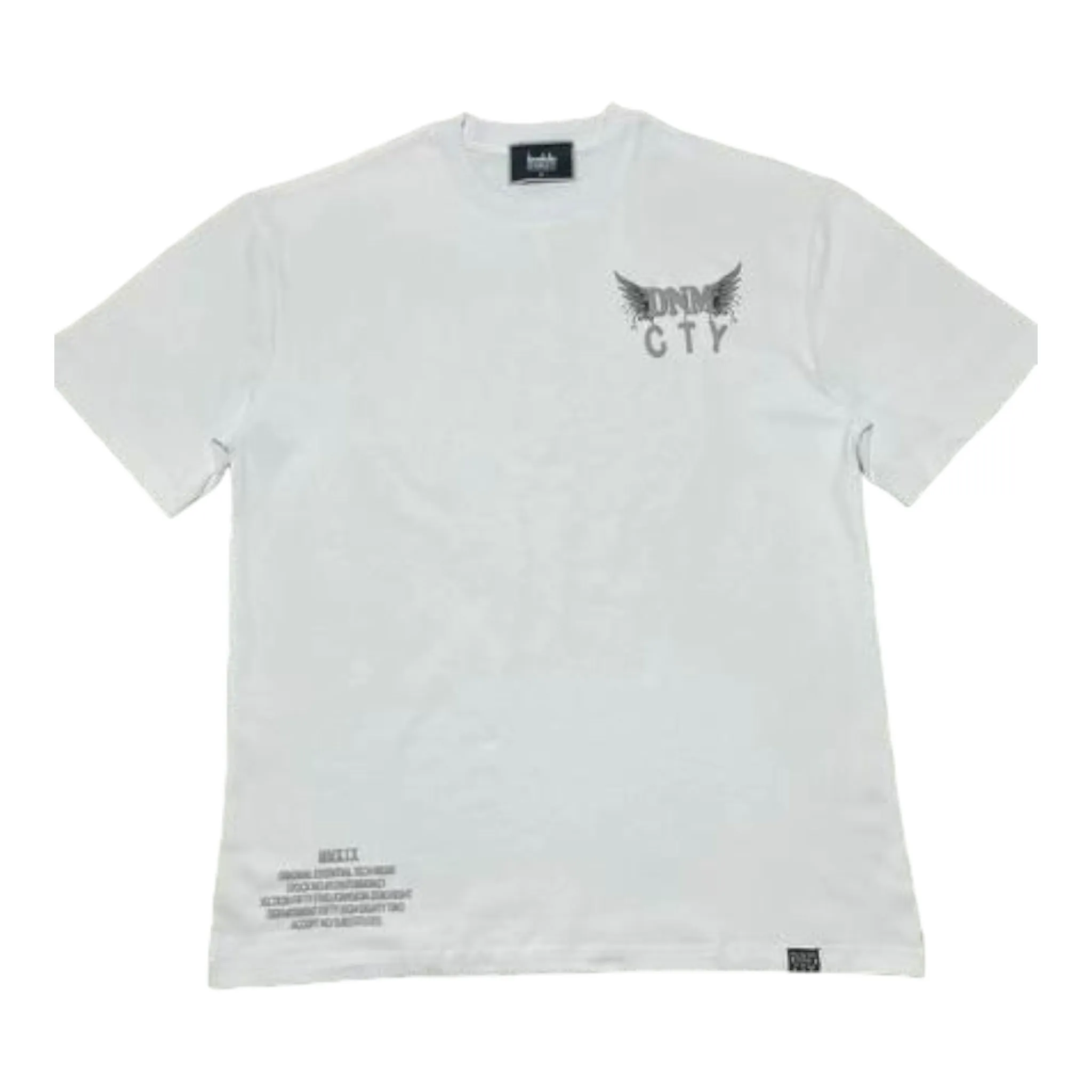 DENIMiCITY: Prayers Up High Puff Print SS Tee DNM-2403