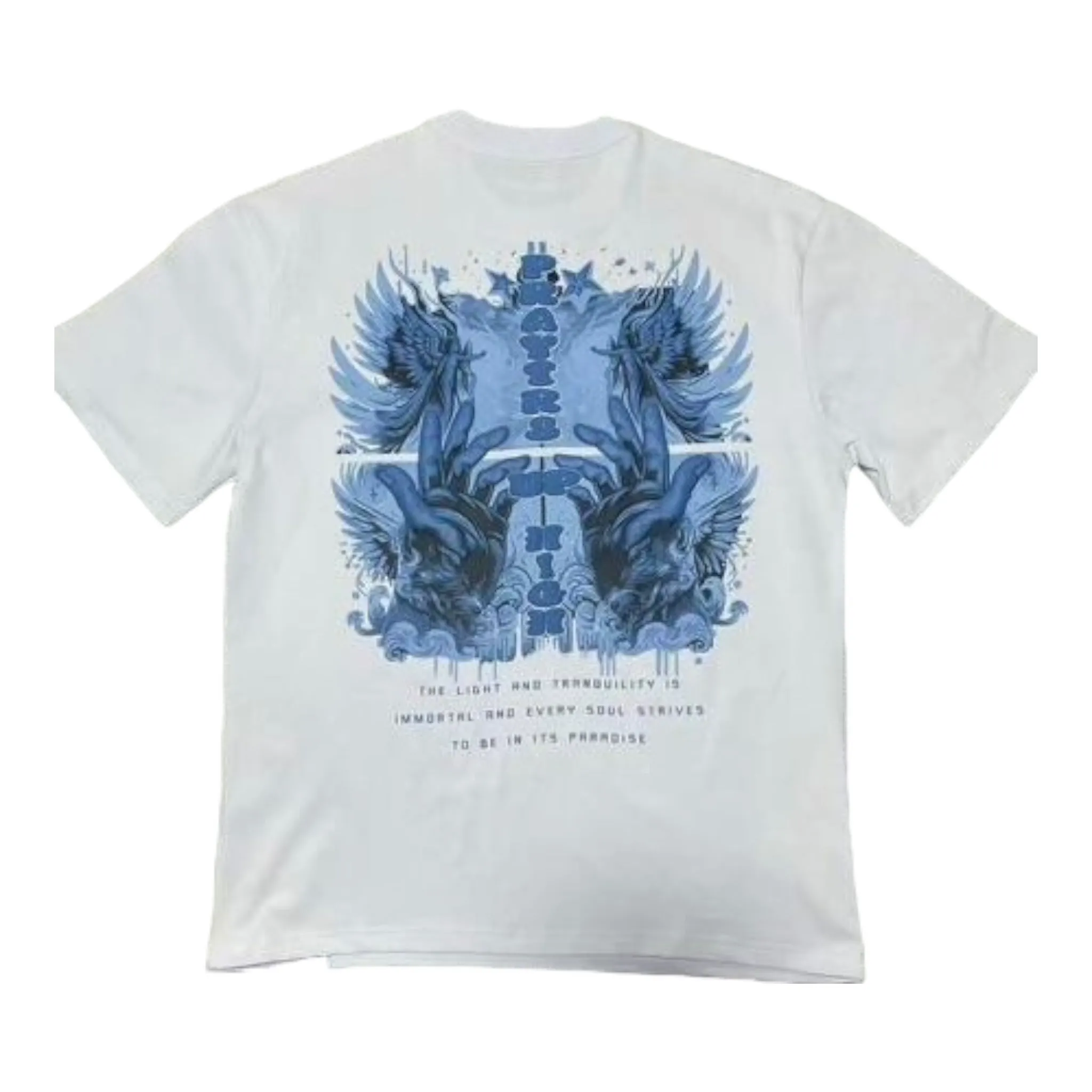 DENIMiCITY: Prayers Up High Puff Print SS Tee DNM-2403