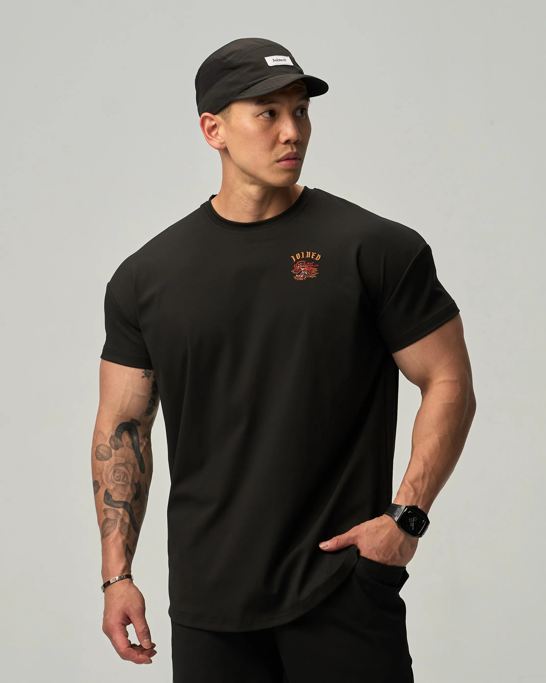 Dragon Adapt Drop Shoulder Muscle Tee