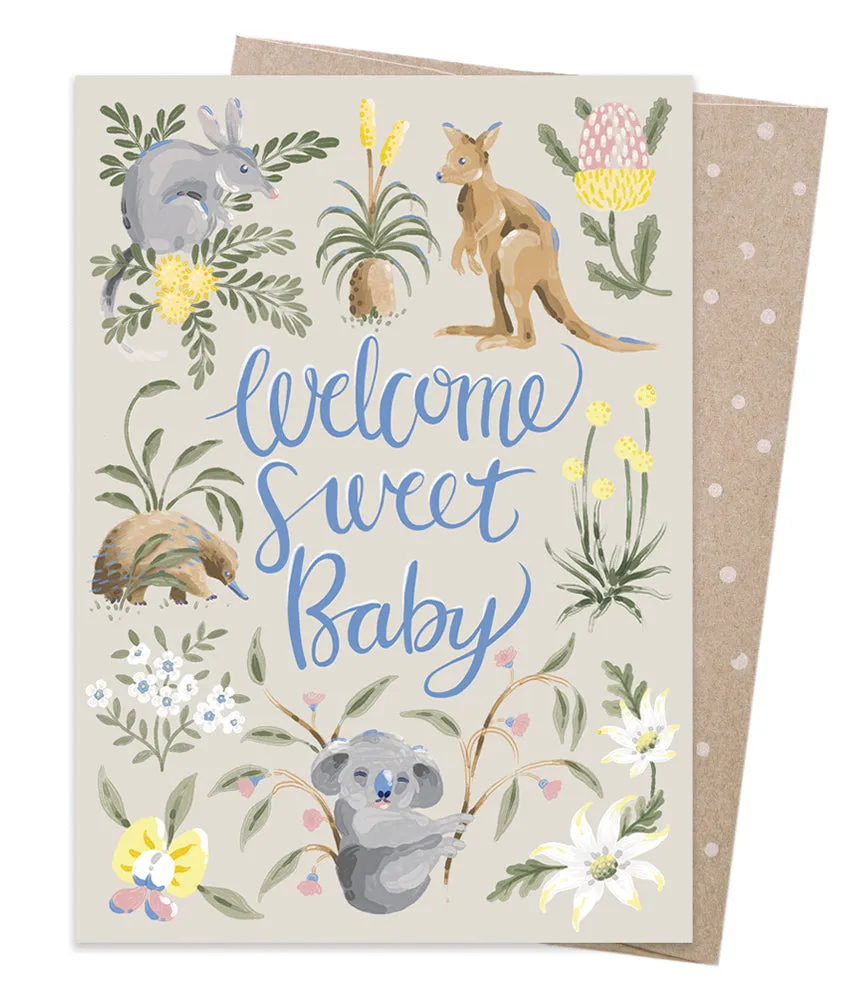 Earth Greetings Card - Sweet Baby Wildlife