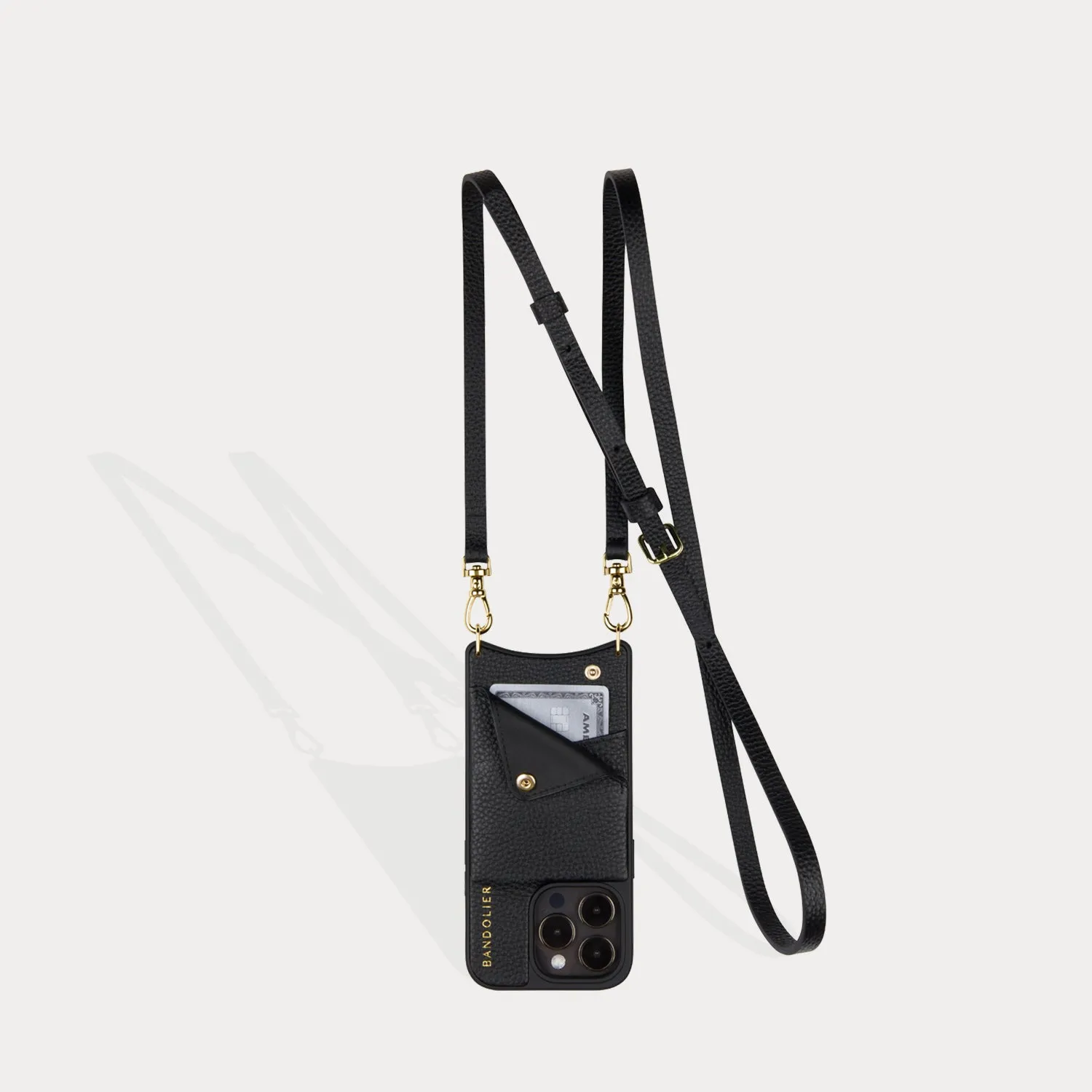 Emma   Charm Wristlet Set - Black/Gold