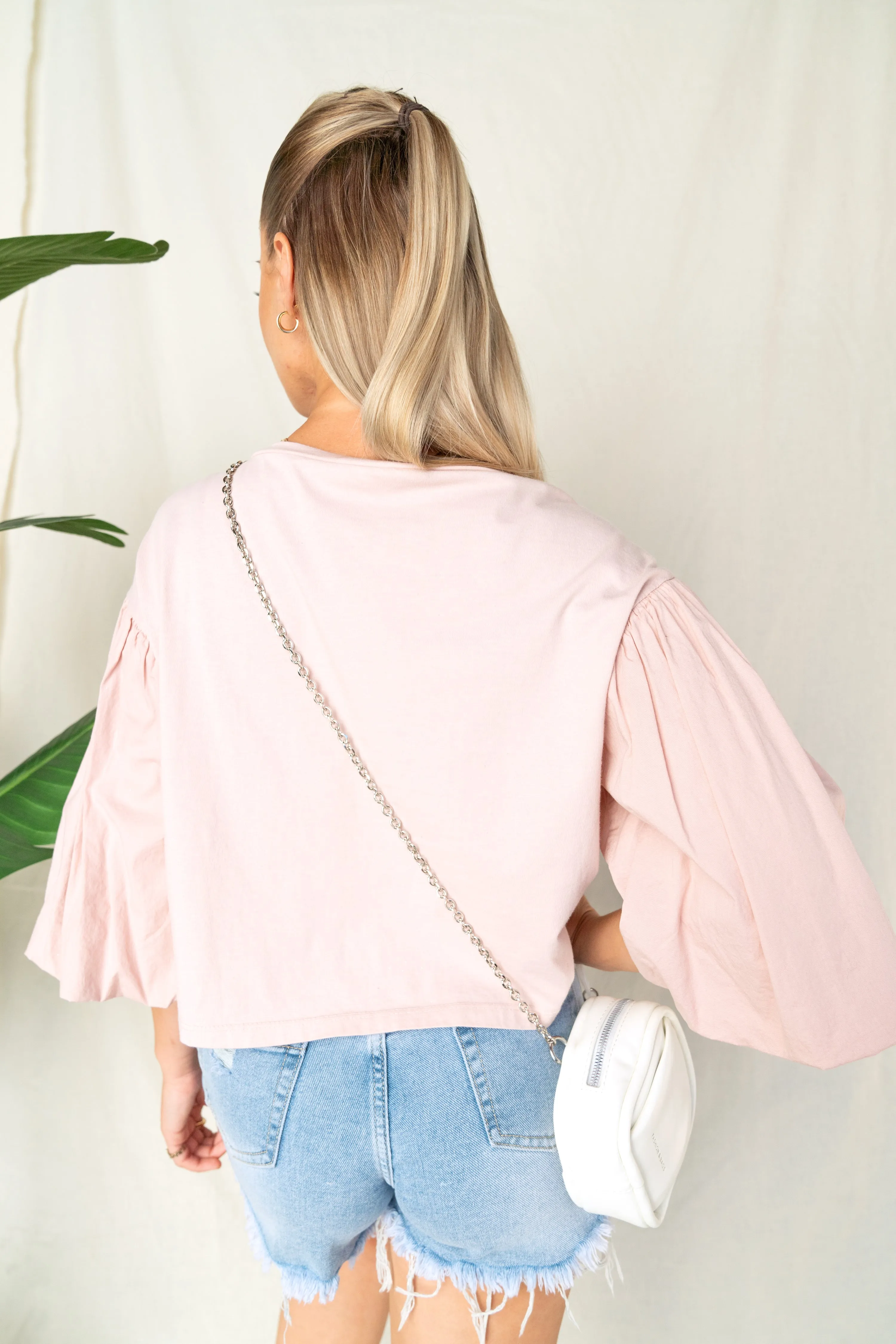 Eyelet Puff Sleeve Top