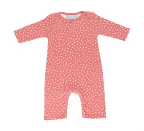 Flamingo Pink & White Little Hearts All-in-One