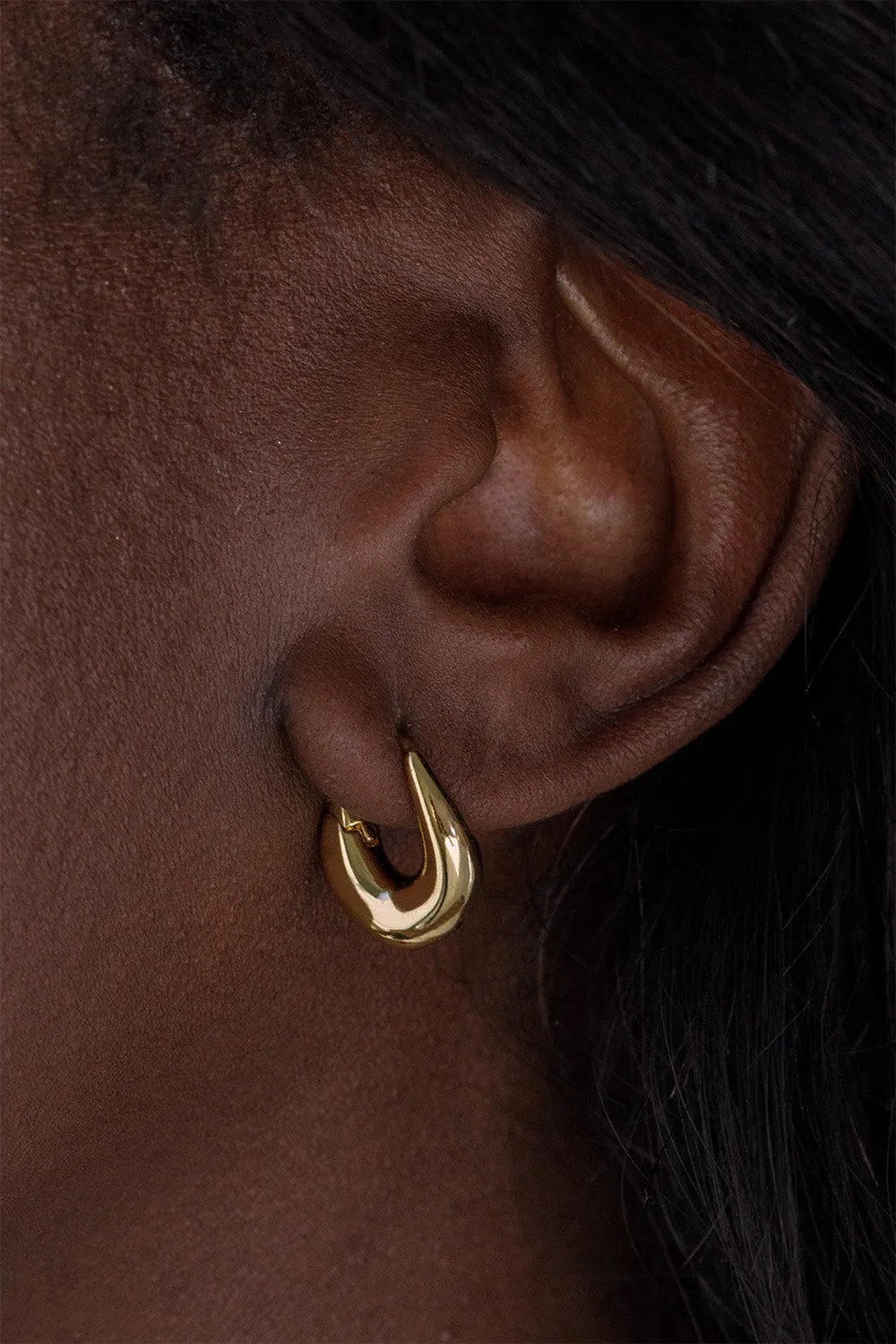 Fluent Hoops 14K Gold Plated