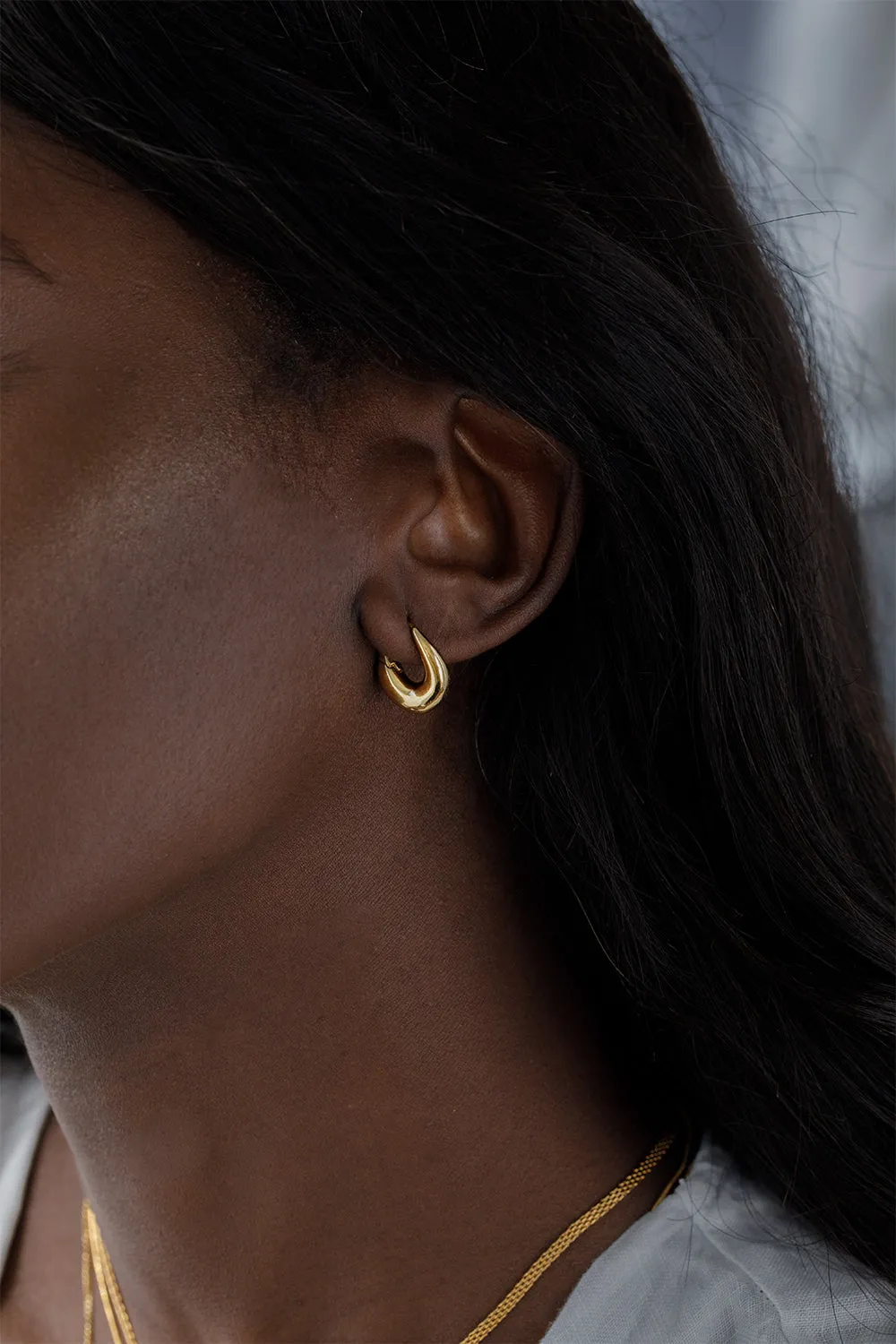 Fluent Hoops 14K Gold Plated