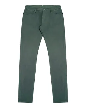 Forest Green Broken Twill Five Pocket Pant