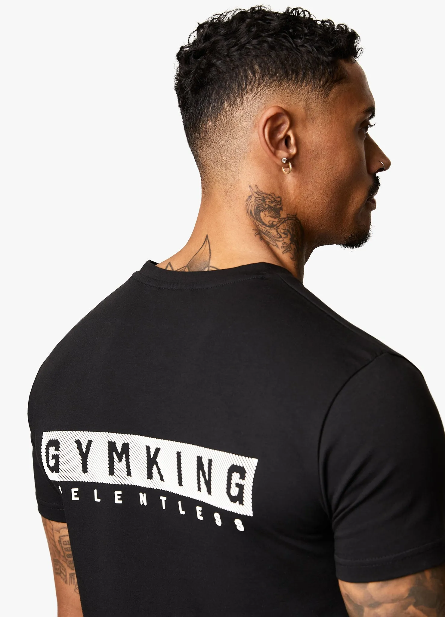 Gym King Relentless Tee - Black